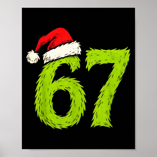 Funny 67 Christmas Six Seven Meme 6 7 Teens Boys G Poster (Front)