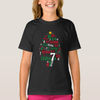 Funny 67 Christmas Tree Six Seven Xmas Gifts  T-Shirt