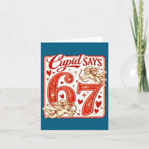 Funny 67 Cud Says 67 Valentine Couple Matching Six Card