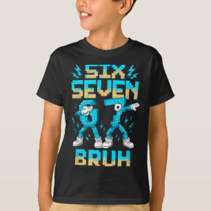 Funny 67 Dab Six Seven Burh Christmas 6 7 Dabbing  T-Shirt