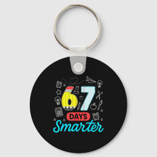 Funny 67 Days Smarter Six Seven Meme Teachers Stud Key Ring