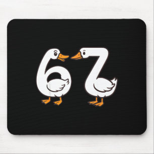 Funny 67 Goose Silly Brain Rot Teacher Gen Alpha S Mouse Pad