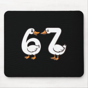 Funny 67 Goose Silly Brain Rot Teacher Gen Alpha S Mouse Pad