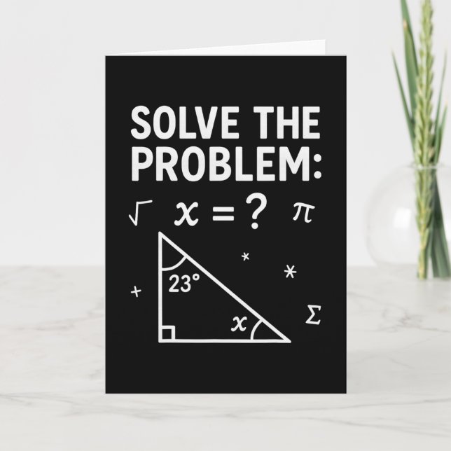 Funny 67 Math Meme Solve The Problem Teacher For S Card (Front)