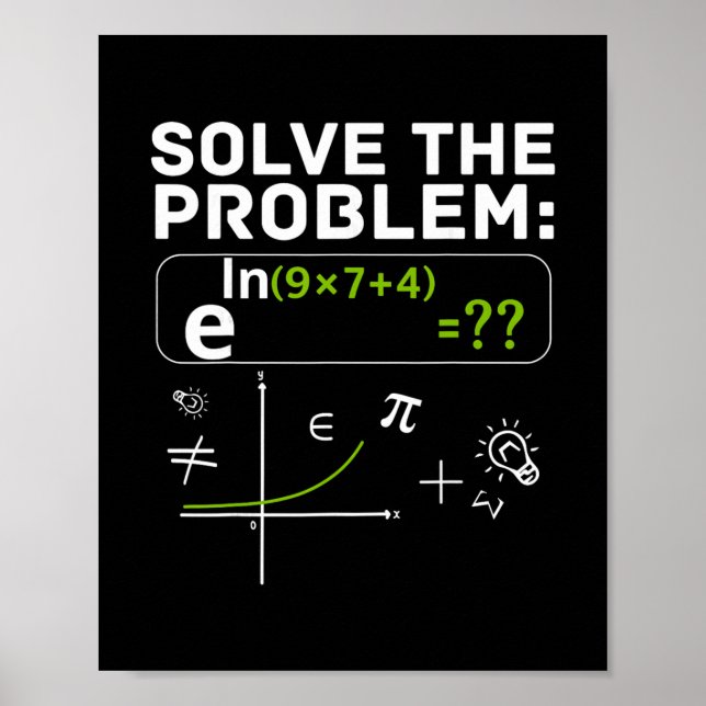 Funny 67 Math Meme Solve The Problem Teacher For S Poster (Front)
