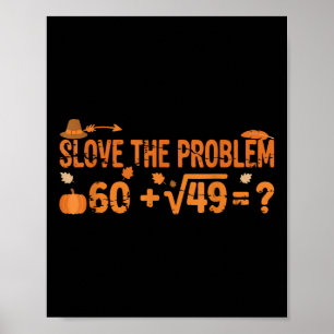 Funny 67 Math Meme Thanksgiving Gen Alpha Pemdas T Poster