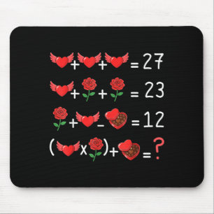 Funny 67 Math Teacher Valentine Math Teacher Women Mouse Pad