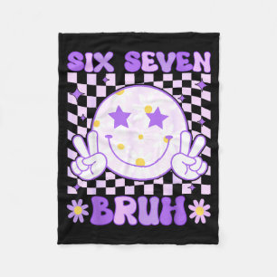 Funny 67 Meme 6-7 Boys Kids Teens 6 7 Six Seven Br Fleece Blanket