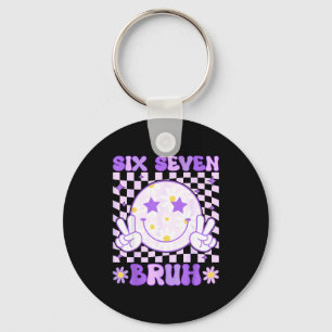 Funny 67 Meme 6-7 Boys Kids Teens 6 7 Six Seven Br Key Ring