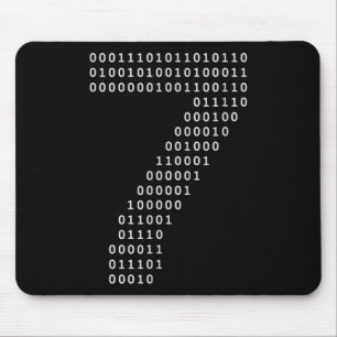 Funny 67 Meme Binary Code Tech Geek Digital Six Se Mouse Pad