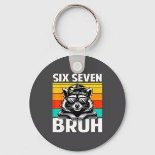 Funny 67 Meme Boys Kids Camo Hat Six Seven Bruh Ra Key Ring