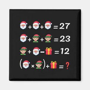 Funny 67 Meme Christmas Math Teacher Santa Six Sev Magnet