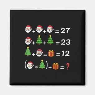 Funny 67 Meme Christmas Math Teacher Santa Six Sev Magnet