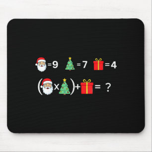 Funny 67 Meme Christmas Math Teacher Santa Six Sev Mouse Pad