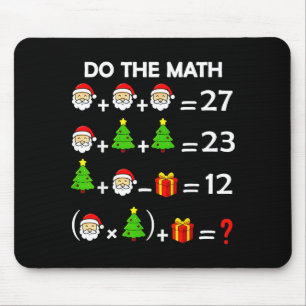 Funny 67 Meme Christmas Math Teacher Santa Six Sev Mouse Pad