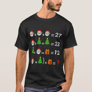 Funny 67 Meme Christmas Math Teacher Santa Six Sev T-Shirt