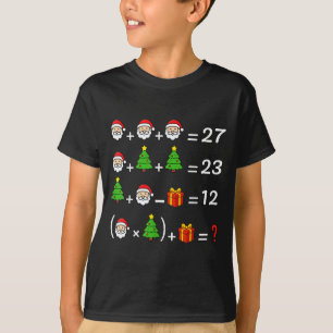 Funny 67 Meme Christmas Math Teacher Santa Six Sev T-Shirt