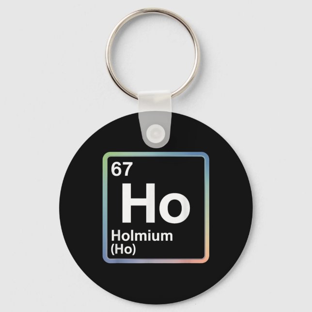 Funny 67 Meme Holmium Physics Science Teacher Joke Key Ring (Front)
