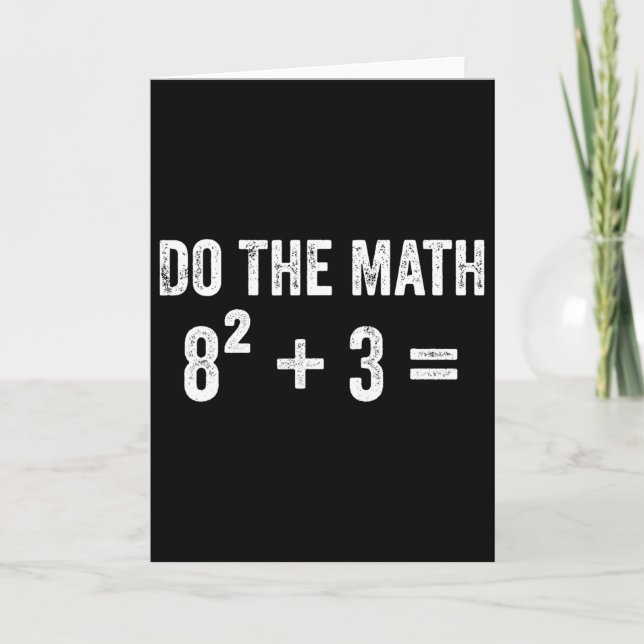 Funny 67 Meme Math Six Seven Teacher Brainrot Joke Card (Front)