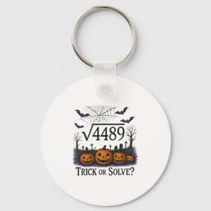 Funny 67 Meme Math Teacher 6 7 Halloween Square Ro Key Ring