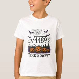 Funny 67 Meme Math Teacher 6 7 Halloween Square Ro T-Shirt