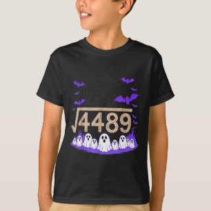 Funny 67 Meme Math Teacher 6 7 Halloween Square Ro T-Shirt