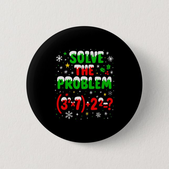 Funny 67 Meme Pemdas Elementary Math Teacher 6 7 C Cm Round Badge (Front)