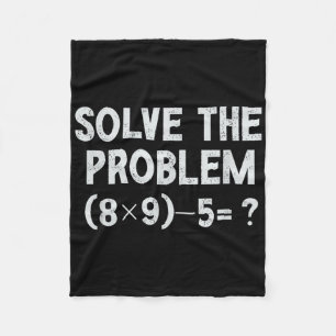 Funny 67 Meme Pemdas Elementary Math Teacher Brain Fleece Blanket