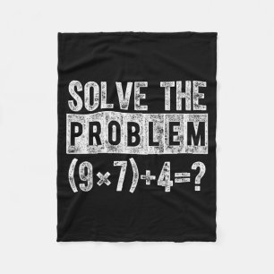 Funny 67 Meme Pemdas Elementary Math Teacher Brain Fleece Blanket