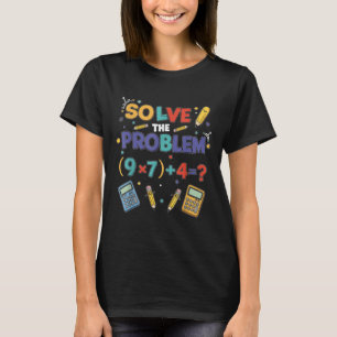 Funny 67 Meme Pemdas Elementary Math Teacher Brain T-Shirt