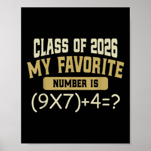 Funny 67 Meme Pemdas Math Six Seven Cl Of 2026 Gra Poster