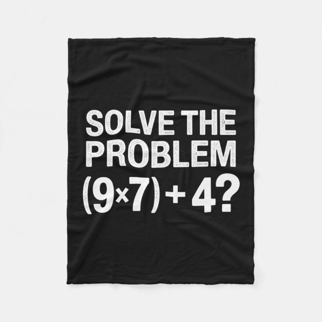 Funny 67 Meme Pemdas Math Teacher Brainrot Element Fleece Blanket (Front)