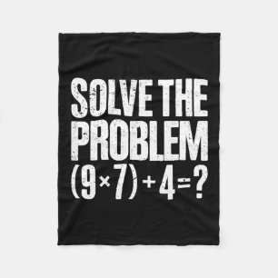 Funny 67 Meme Pemdas Math Teacher Brainrot Element Fleece Blanket