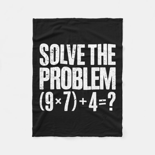 Funny 67 Meme Pemdas Math Teacher Brainrot Element Fleece Blanket (Front)