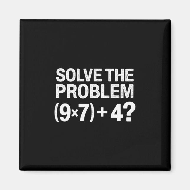 Funny 67 Meme Pemdas Math Teacher Brainrot Element Magnet (Front)