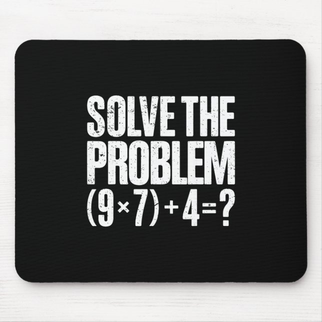 Funny 67 Meme Pemdas Math Teacher Brainrot Element Mouse Pad (Front)