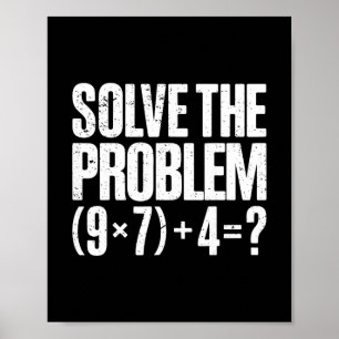 Funny 67 Meme Pemdas Math Teacher Brainrot Element Poster