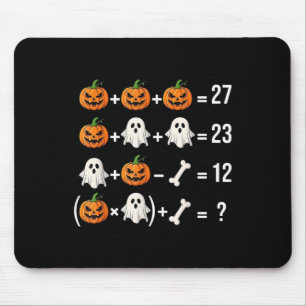 Funny 67 Meme Pumpkin Ghost Math Teacher Costume Mouse Pad
