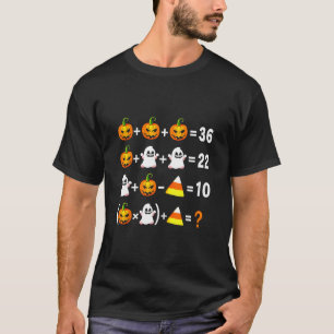 Funny 67 Meme Pumpkin Ghost Math Teacher Halloween T-Shirt