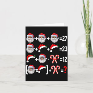 Funny 67 Meme Santa Christmas Tree Math Teacher Xm Card