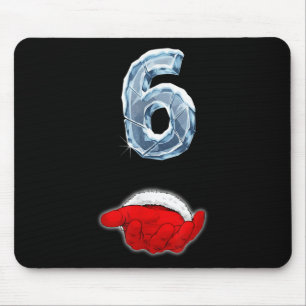 Funny 67 Meme Santa Hand Six Ironic Christmas Coup Mouse Pad