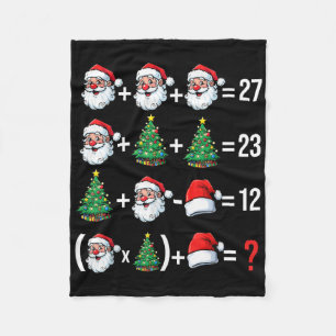 Funny 67 Meme Santa Math Teacher Christmas Pajama  Fleece Blanket