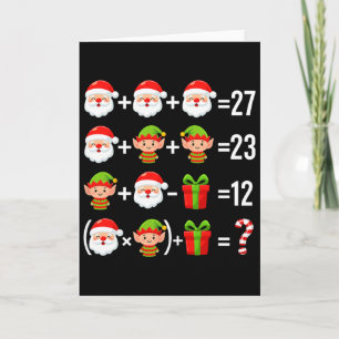 Funny 67 Meme Santa Math Teacher Christmas Six Sev Card