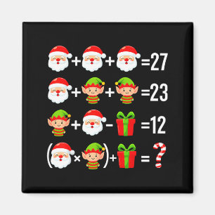 Funny 67 Meme Santa Math Teacher Christmas Six Sev Magnet