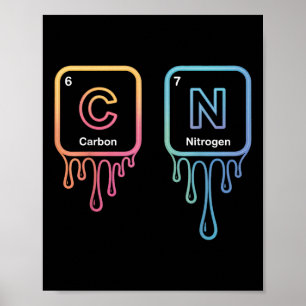 Funny 67 Meme Science Chemistry Nerd Humor Periodi Poster