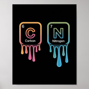 Funny 67 Meme Science Chemistry Nerd Humor Periodi Poster