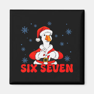 Funny 67 Meme Silly Goose Christmas 67 Meme Xmas B Magnet