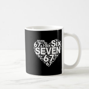 Funny 67 Meme Six Seven Heart Matching Couples Val Coffee Mug