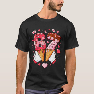 Funny 67 Meme Six Seven Ice Cream Matching Couples T-Shirt
