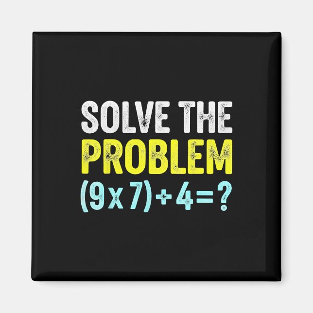 Funny 67 Meme Six Seven Math Teacher Brain-rot Jok Magnet (Front)